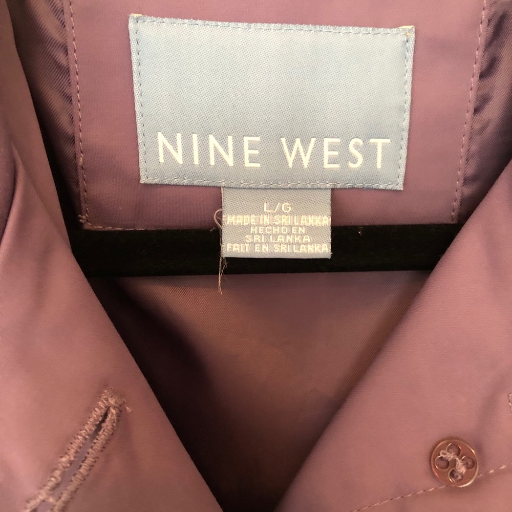 Nine West Raincoat peacoat style beautiful color - Picture 6 of 7